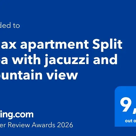 Apartman Relax Split Area With Jacuzzi And Mountain View Žrnovnica